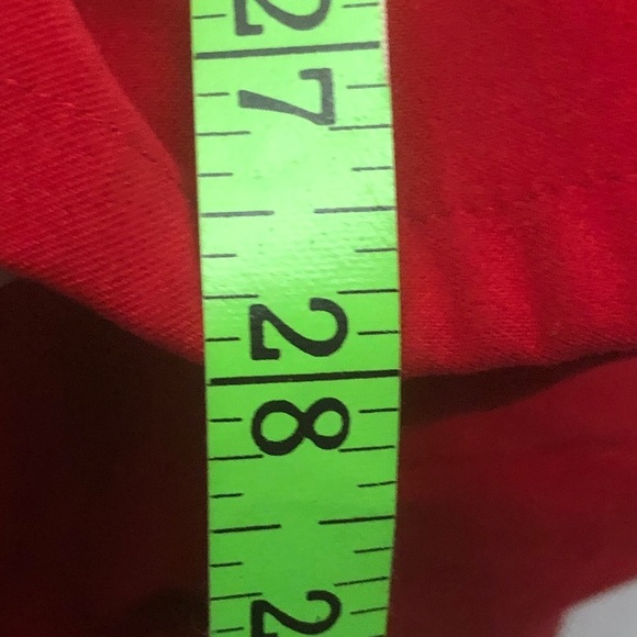 Red Embellished Top. Size Med .Like new. - Picture 8 of 9